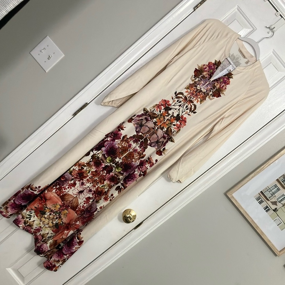 Soft Surroundings Paulette Floral Rayon Maxi Dress Size Small NWT